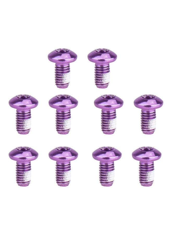 NIBEMINENT Pack of 10 Bicycle Color Disc Screw Mountain Bike Brake Pad 5x3x5cm  - Image 1