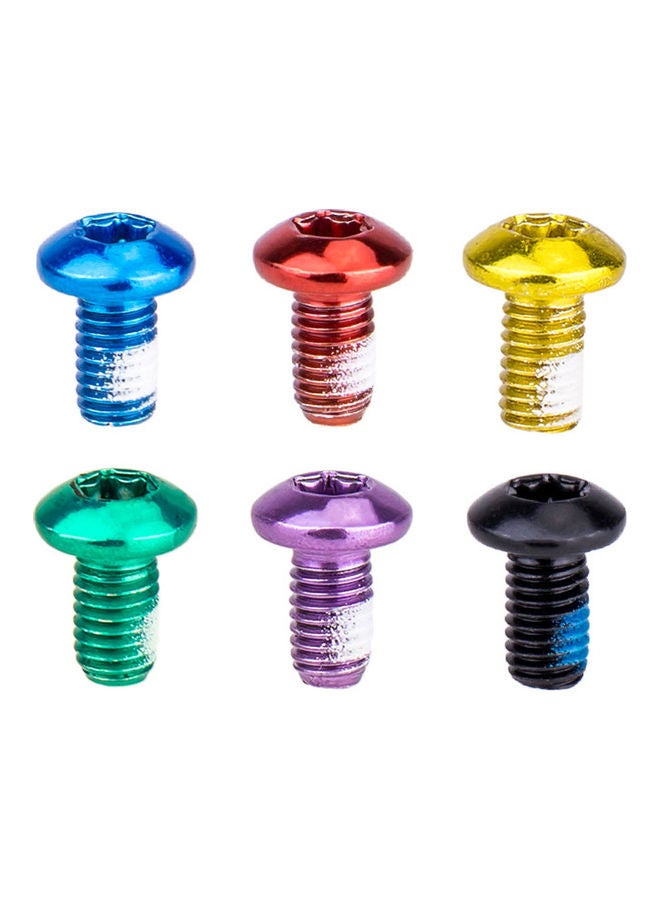 NIBEMINENT Pack of 10 Bicycle Color Disc Screw Mountain Bike Brake Pad 5x3x5cm  - Image 3