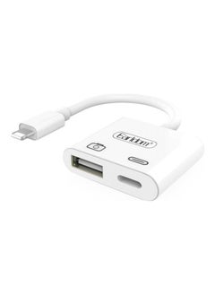 Plug and Play Lightning to OTG Charging Adapter White