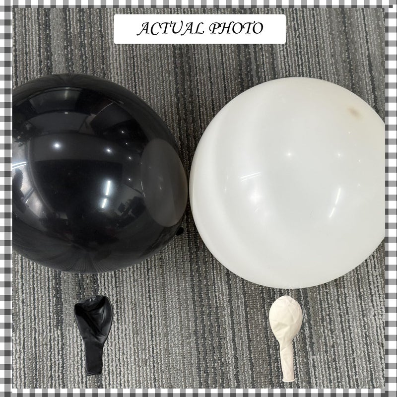 NUTTYBASH Black and Sand White Balloon Arch Kit 141 Pcs Coquette Birthday Decorations Include Balloons and Black Bow for Wedding Baby Shower Gender Reveal Bow Birthday Decorations - Image 4
