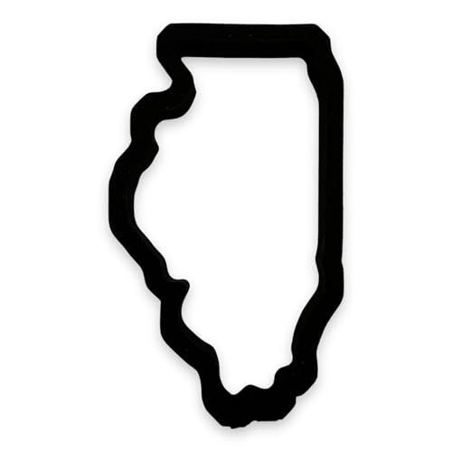 Bundle of Fun Illinois State Cookie Cutter, 4 Inch, Easy to Push Design - Image 2