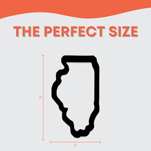 Bundle of Fun Illinois State Cookie Cutter, 4 Inch, Easy to Push Design - Image 3