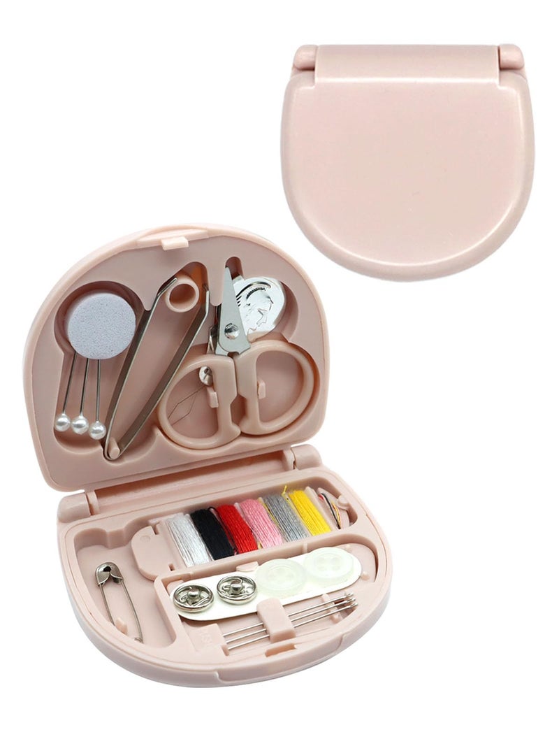 keepsweat Mini Sewing Kit,Small Travel Size Emergency Pocket Sewing Kit with Buttons,Threads,Scissors,Needles Portable DIY Supplies Needle and Thread Set for Beginner Little Plastic Box - Image 1