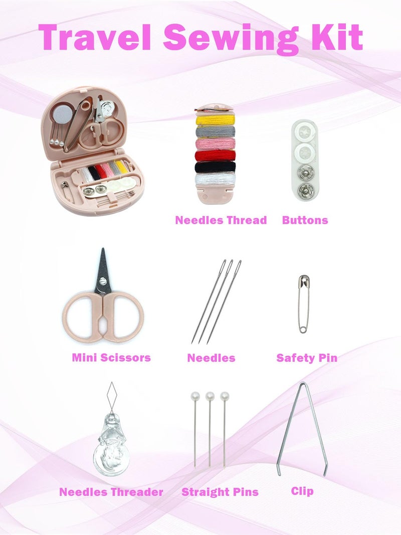 keepsweat Mini Sewing Kit,Small Travel Size Emergency Pocket Sewing Kit with Buttons,Threads,Scissors,Needles Portable DIY Supplies Needle and Thread Set for Beginner Little Plastic Box - Image 3