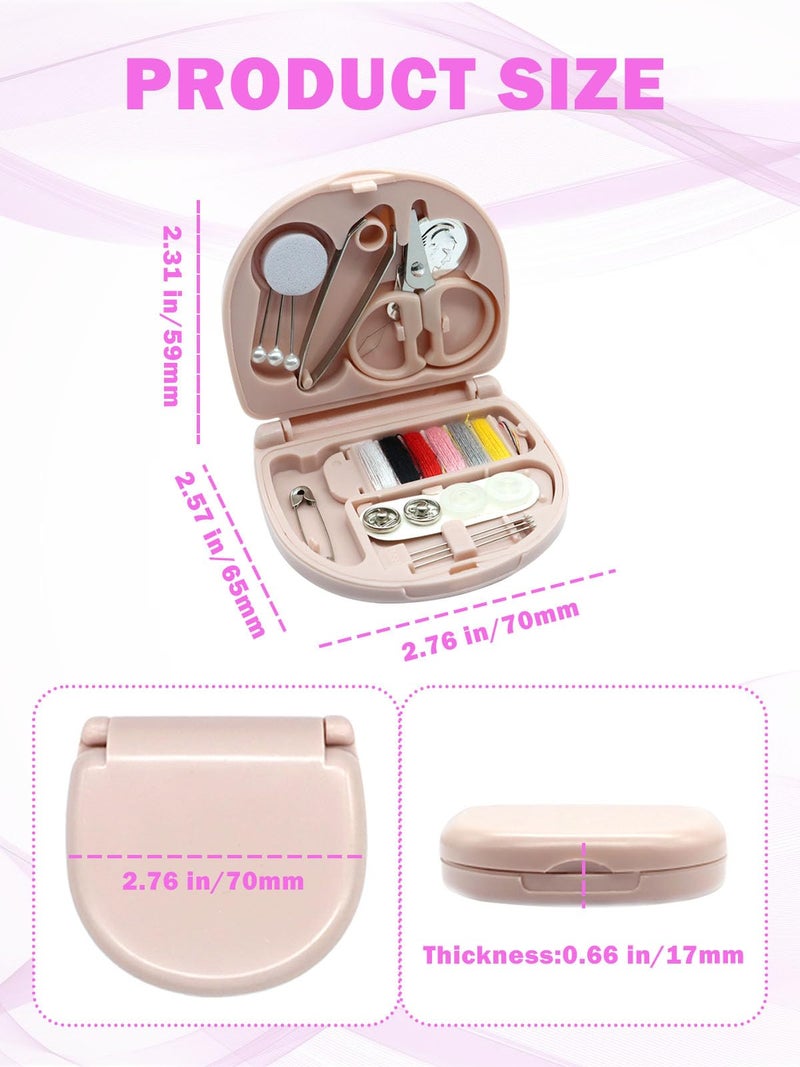 keepsweat Mini Sewing Kit,Small Travel Size Emergency Pocket Sewing Kit with Buttons,Threads,Scissors,Needles Portable DIY Supplies Needle and Thread Set for Beginner Little Plastic Box - Image 2