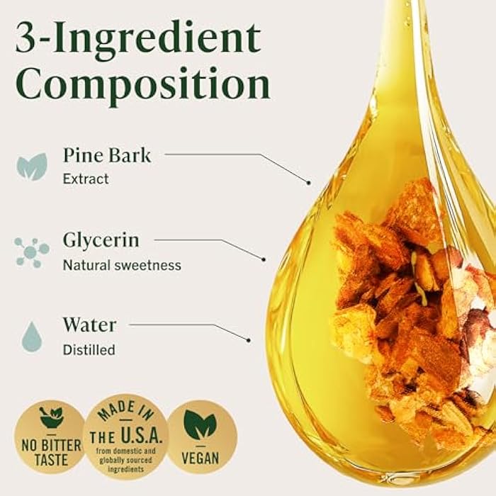 HERBAMAMA Pine Bark Tincture - Vegan Antioxidant Support & Overall Well-Being with French Maritime Pine Bark Extract Drops - Non-GMO, Alcohol & Sugar-Free Pinus Pinaster Supplement, 84-Day Supply - Image 4
