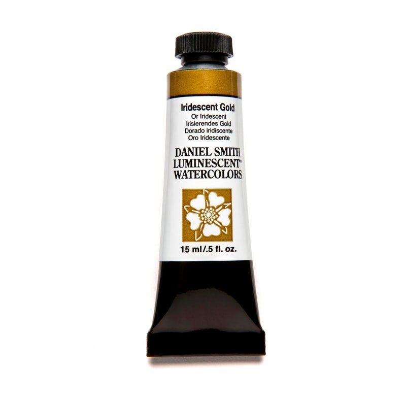DANIEL SMITH Extra Fine Watercolor Paint 15ml Tube Iridescent Gold 284640017 05 Fl Oz Pack of 1