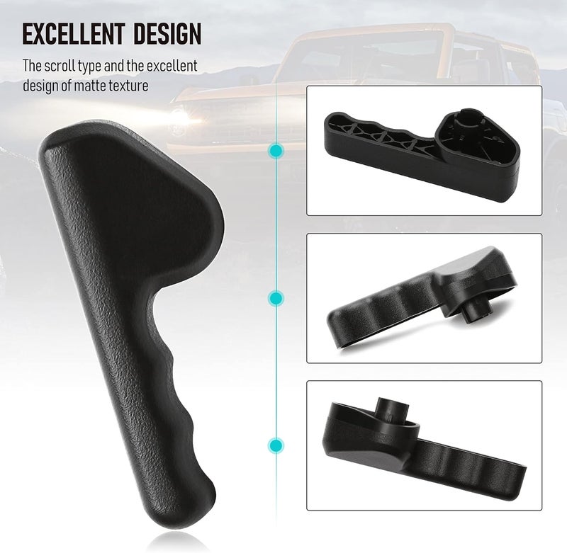 BASIKER Black Driver LH Seat Adjuster Handle for Explorer 2002-2005 & Mountaineer 2002-2005| OEM: 1L2Z7862622AAB 1L2Z 7862622 AAB (Parchment) - Image 2