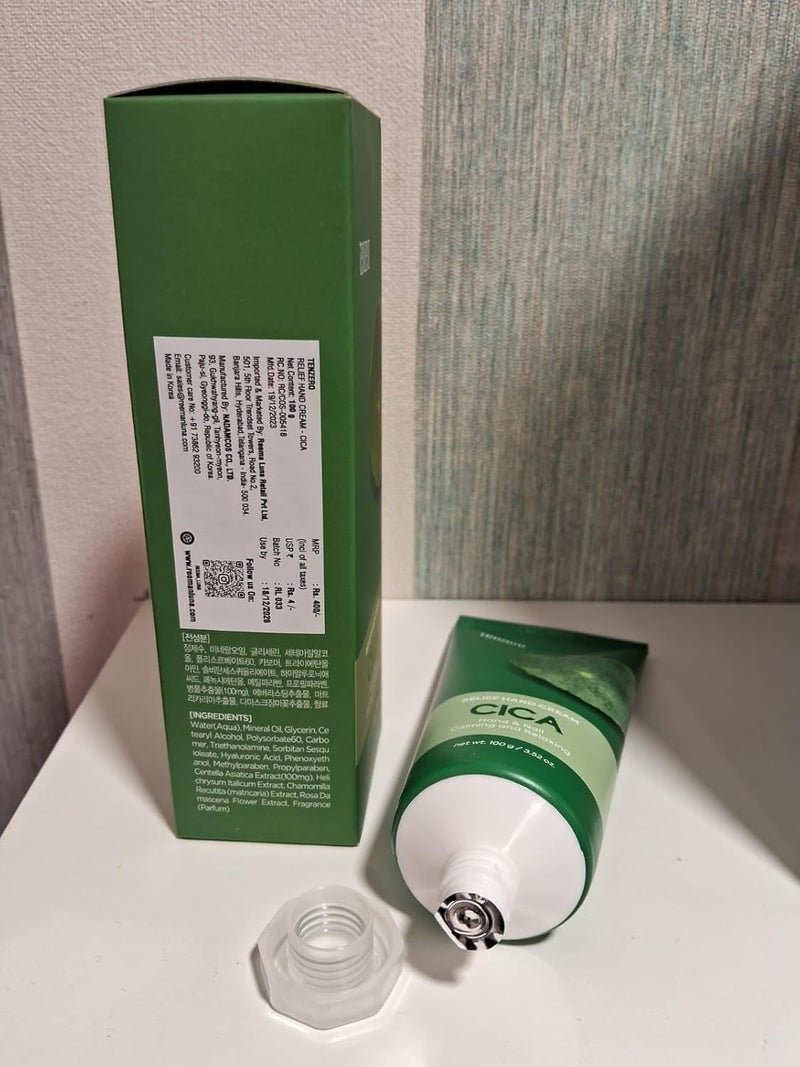 Tenzero Cica Relief Hand Cream UltraNourishing  Soothing for Dry Cracked Irritated Skin  Repair and Restore Smooth Healthy Hands with Korean Skincare Treatment - Image 4