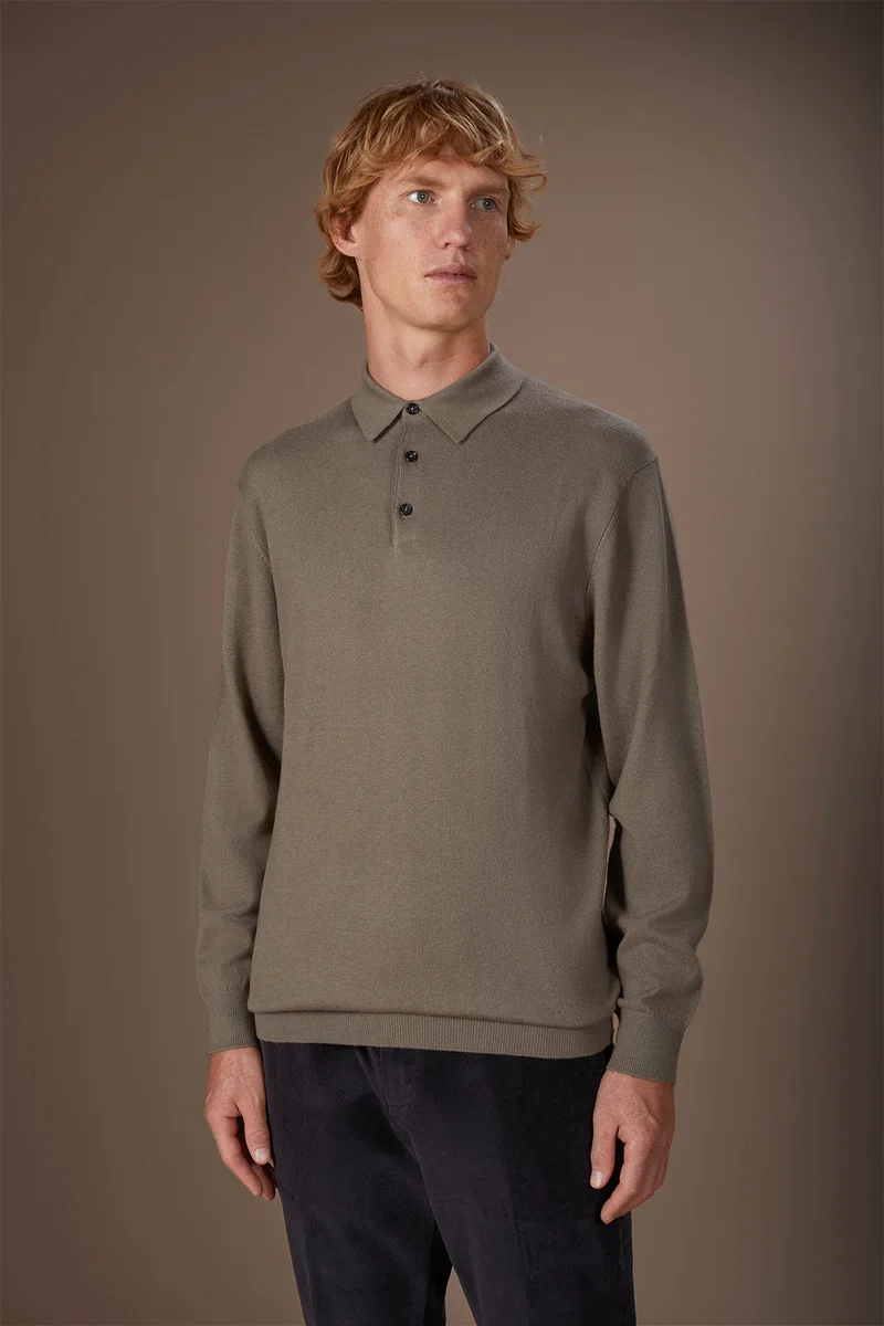 Men's polo shirt - Taupe