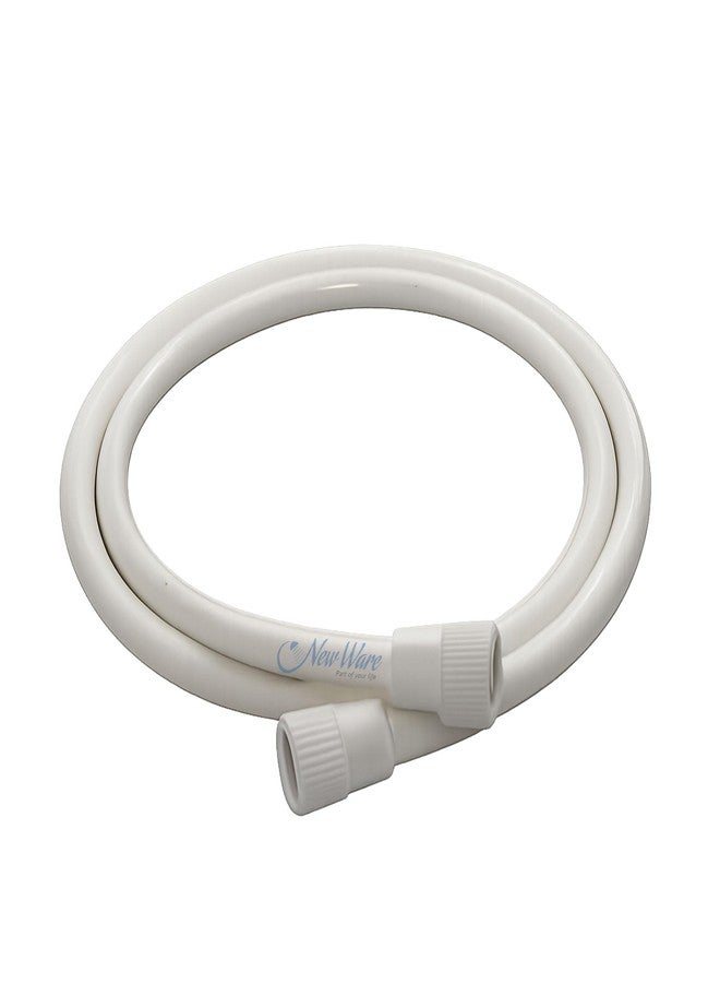 New Ware Shower Tube Connection Pipe for Geysers, Countertop Faucets & Water Taps | PTMT Hot Water Resistant 70°C | White | 2 Meter - Image 1