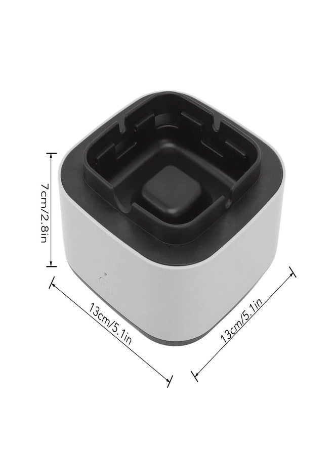 Pilipane Smokeless Ashtray Multifunctional 2 in 1 Air Purifier Ashtray with Filter Rechargeable Ashtray Smoke Removing Ashtray Home Ashtray Portable Ash Tray for Home Indoor Office Gray - Image 2