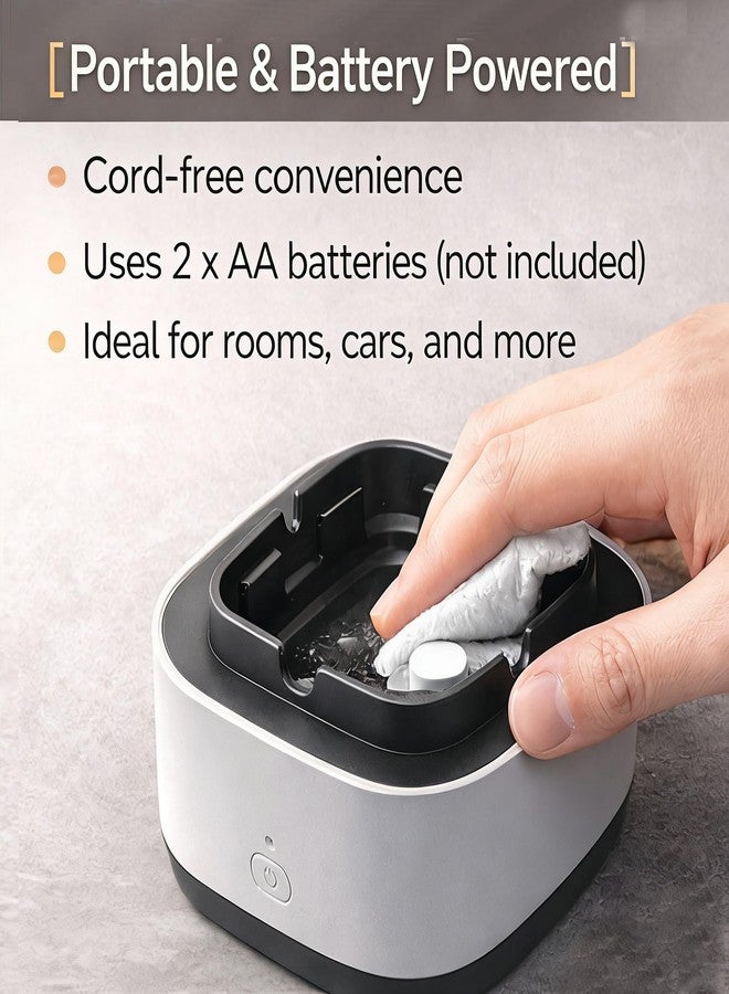 Pilipane Smokeless Ashtray Multifunctional 2 in 1 Air Purifier Ashtray with Filter Rechargeable Ashtray Smoke Removing Ashtray Home Ashtray Portable Ash Tray for Home Indoor Office Gray - Image 4