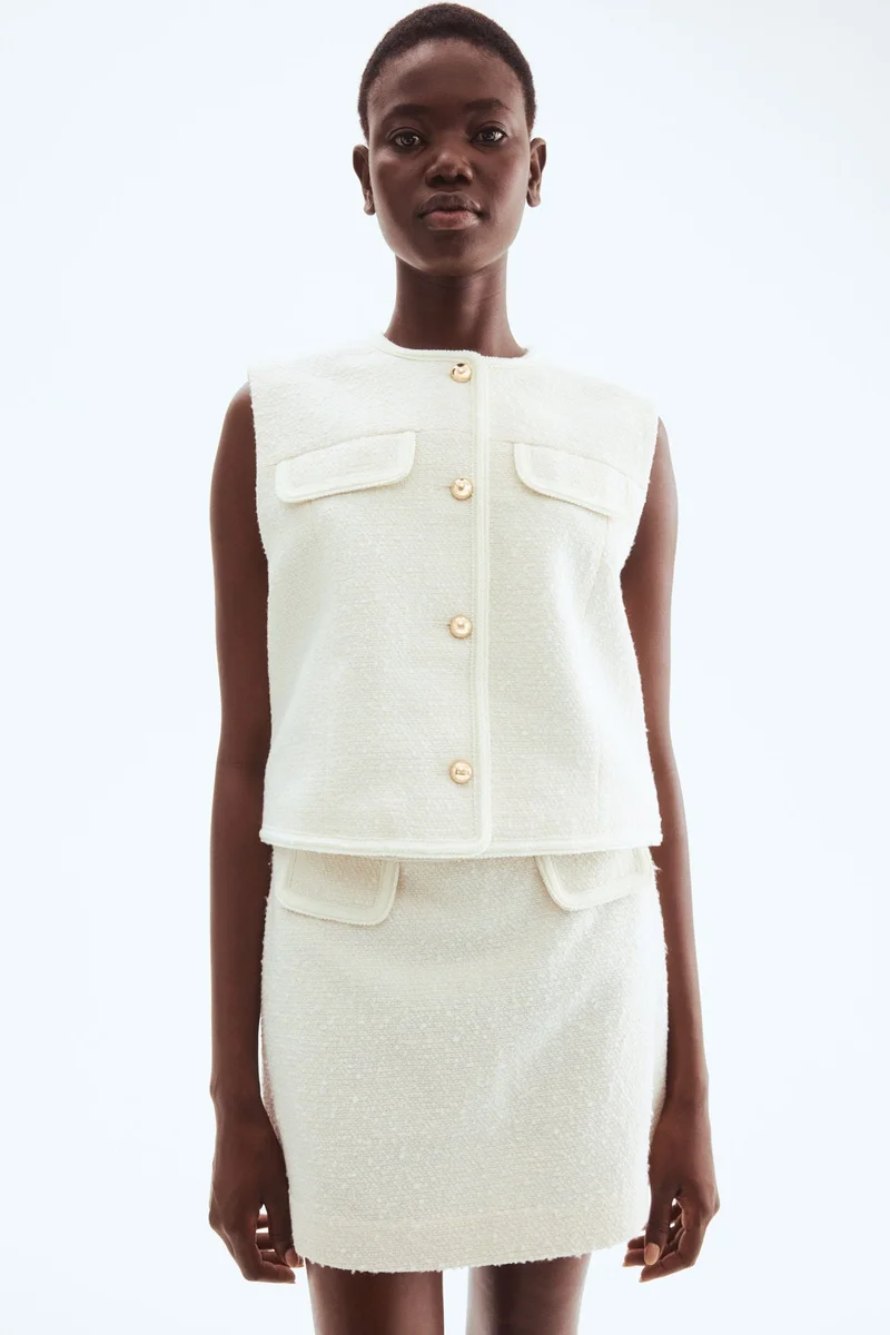 H&M Bouclé waistcoat