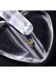 Luzen 1 Set Acrylic Professional Embossed Mold Nail Art Tools Heart Shape Nail Art Equipments Metal Frame Bending Curve Shaping Press Tools For Nail Salon And Home Nail Art Decors Design Clear  - Image 5
