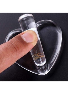 Luzen 1 Set Acrylic Professional Embossed Mold Nail Art Tools Heart Shape Nail Art Equipments Metal Frame Bending Curve Shaping Press Tools For Nail Salon And Home Nail Art Decors Design Clear  - Image 3