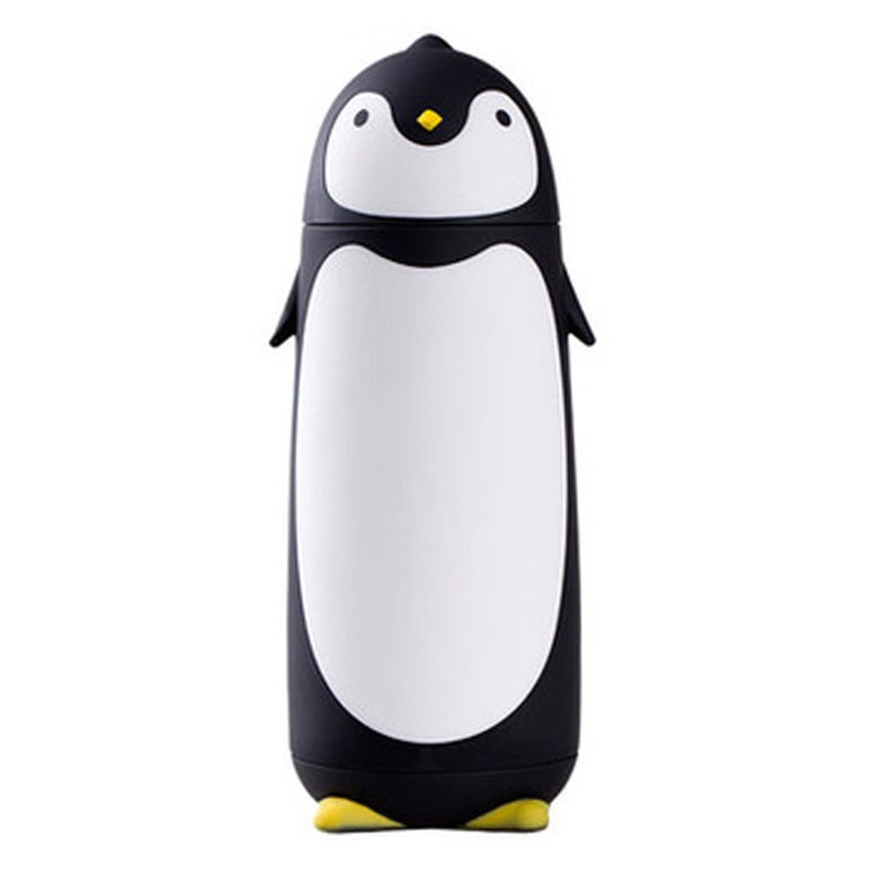 280ml Stainless Steel Cute Penguin Cup Bottle Flask vaccum Flask Black