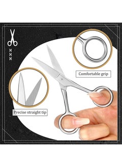 Maitys Aitys 10 Sets Beard Brush Comb Scissors Set For Men Natural Boar Bristle Brush Dual Action Pear Wood Comb With Wide Tooth Mustache Trimming Scissors With Travel Pouch Straighten Soften Your Beard  - Image 4