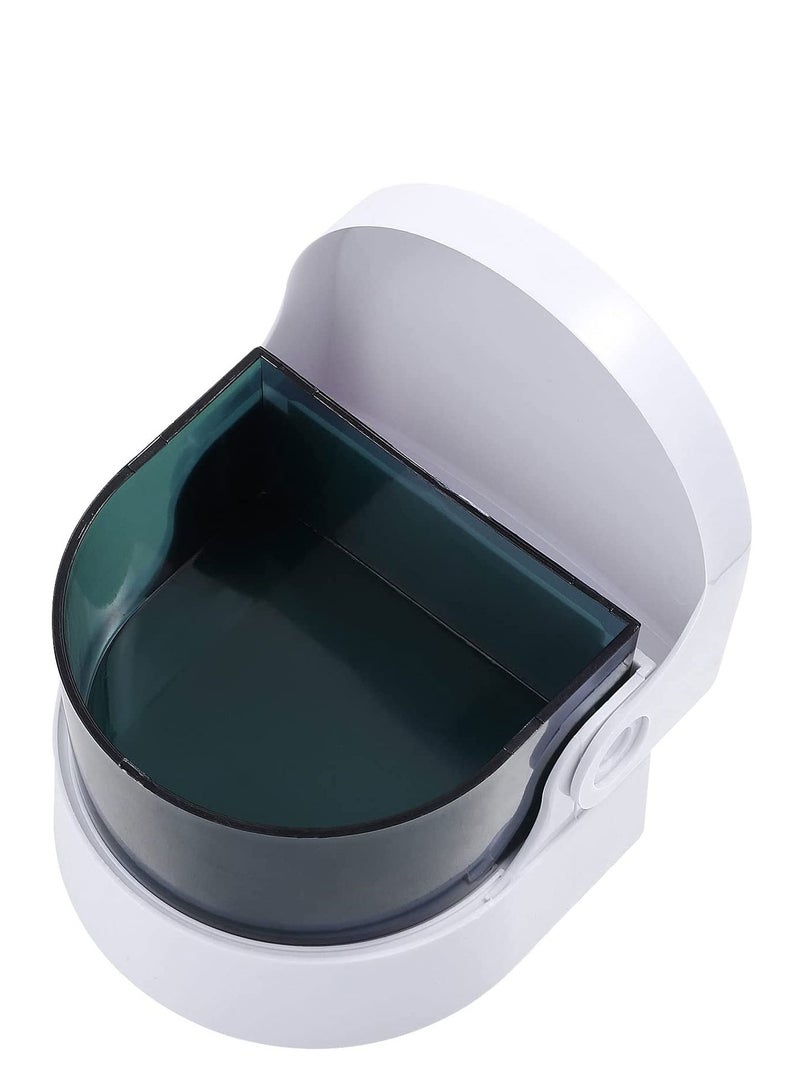 Ultrasonic Jewelry Cleaner Portable Household Ultrasonic Cleaning Machine 35 kHz Ultrasonic Cleaner 360°All-Round Deep Clean for Cleaning Jewelry Eyeglass Ring Earring Watch Silver - Image 1