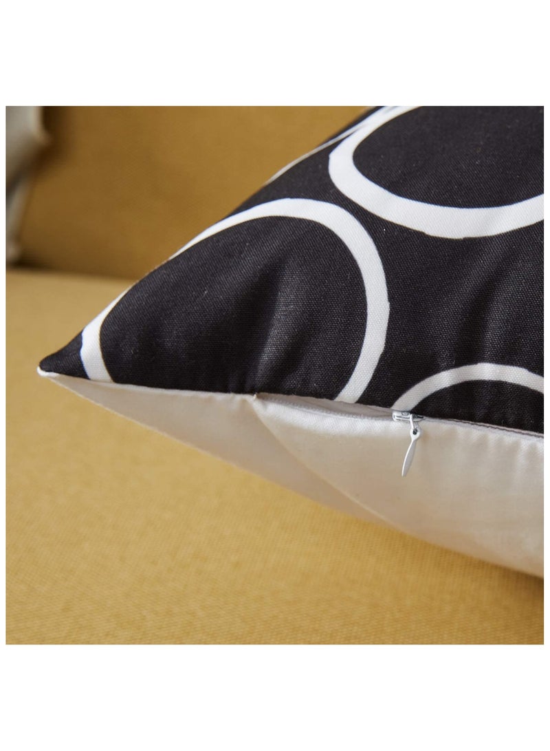 6 pcs Set 45*45cm Modern Home Decorative Throw Pillow Covers Black and White 100% Cotton Cushion Cases - Image 5