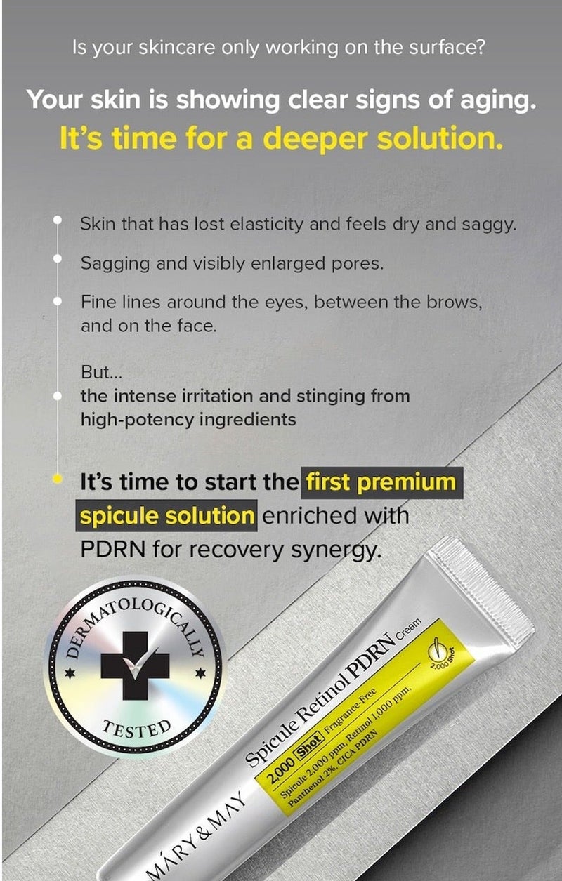 MARY & MAY Mary&May-Spicule Retinol PDRN Cream 15ml - Image 3