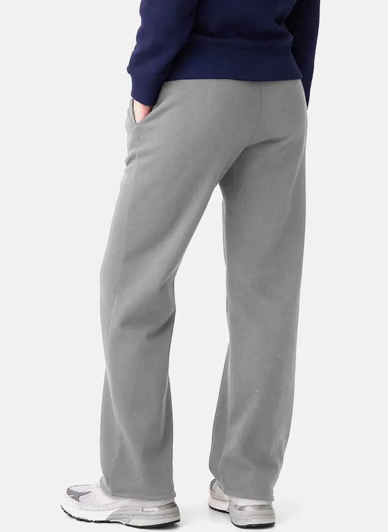 يونيكي Grey Plain Casual Trouser