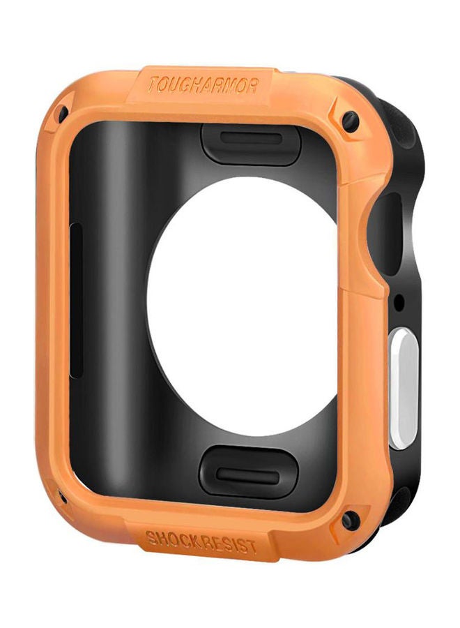 NIBEMINENT Shock-Proof Design Case Compatible With Apple Watch Series 6/5/4/SE Orange - Image 3
