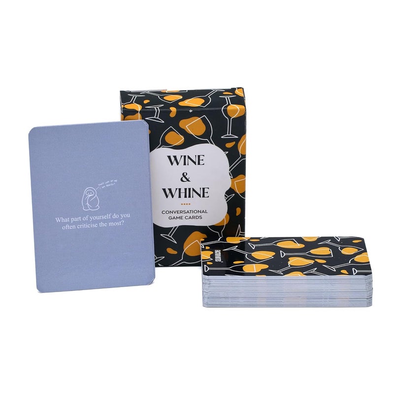FACTOR NOTES All Ages Conversation Card Game: Wine & Whine - Image 4
