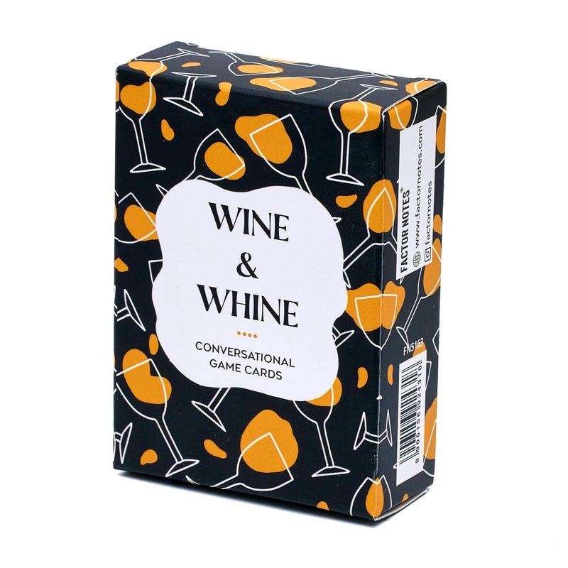 FACTOR NOTES All Ages Conversation Card Game: Wine & Whine - Image 2