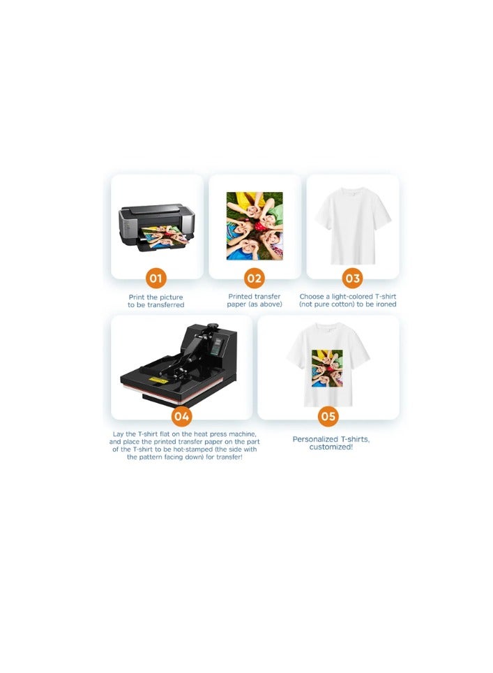 kalon A4-110GSM Sublimation paper 100 sheets Heat Pressing for t-shirts Ceramic Mugs. cup/glass/bottle/strong material - Image 5