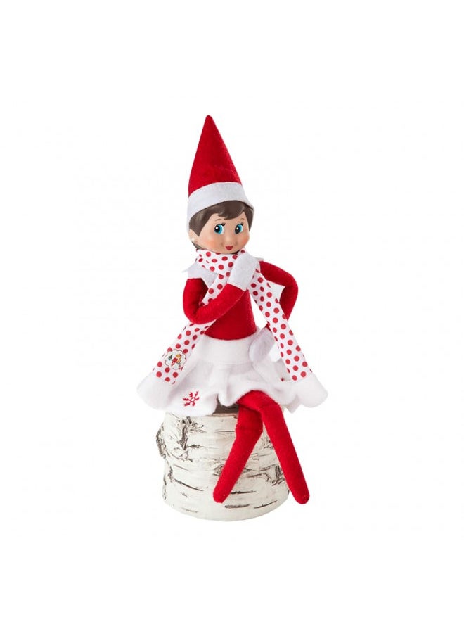 The Elf on the Shelf The Elf on the Shelf: A Christmas Tradition Girl Scout Elf (Blue Eyed) with Claus Couture Collection Snowflake Skirt & Scarf Outfit  - Image 3