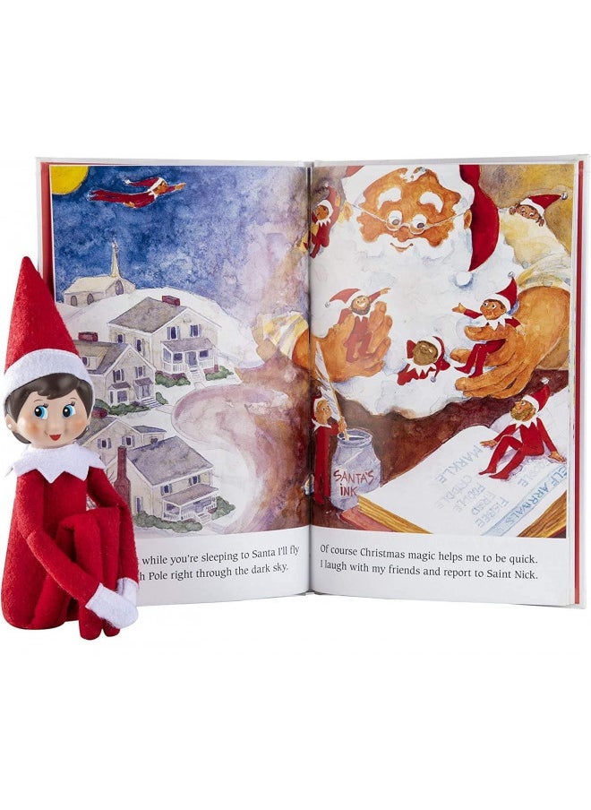 The Elf on the Shelf The Elf on the Shelf: A Christmas Tradition Girl Scout Elf (Blue Eyed) with Claus Couture Collection Snowflake Skirt & Scarf Outfit  - Image 2