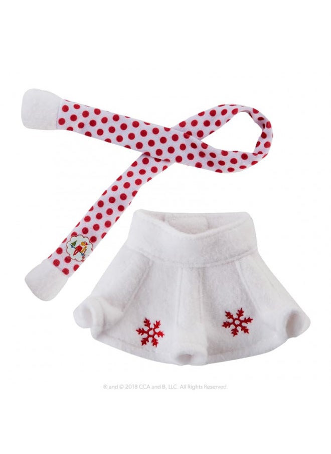 The Elf on the Shelf The Elf on the Shelf: A Christmas Tradition Girl Scout Elf (Blue Eyed) with Claus Couture Collection Snowflake Skirt & Scarf Outfit  - Image 4