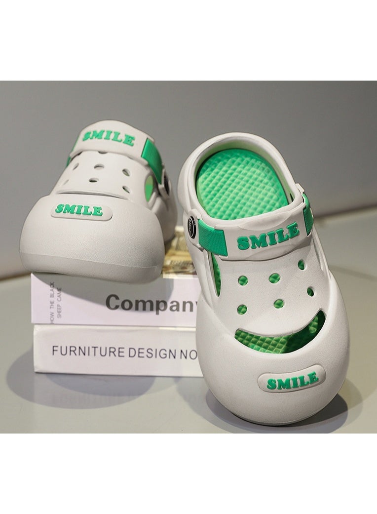 Smile Summer Fashion Children's Two-Way Wear Head Soft Bottom Anti-Slip Boys Girls Sandals Breathable Comfortable - Image 3