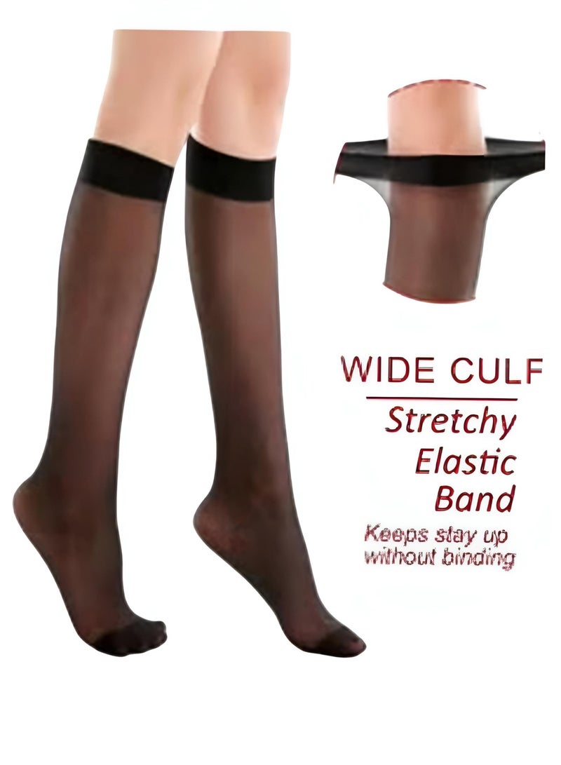 مجموعة من 4 جوارب شفافة فويل محجبات طويلة - Image 2