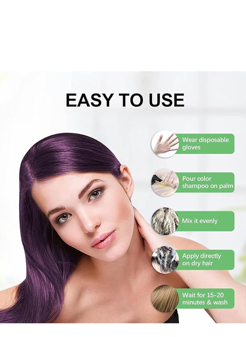 POLAR - Polar Hair Dye Shampoo, Polar Hair Care, Polar Hair Care Instant Dye Shampoo, Natural Hair Color Shampoo For Gray Hair Coverage, Polar Haircare Suitable For Women & Men 200ml (Dark Brown) - Image 1