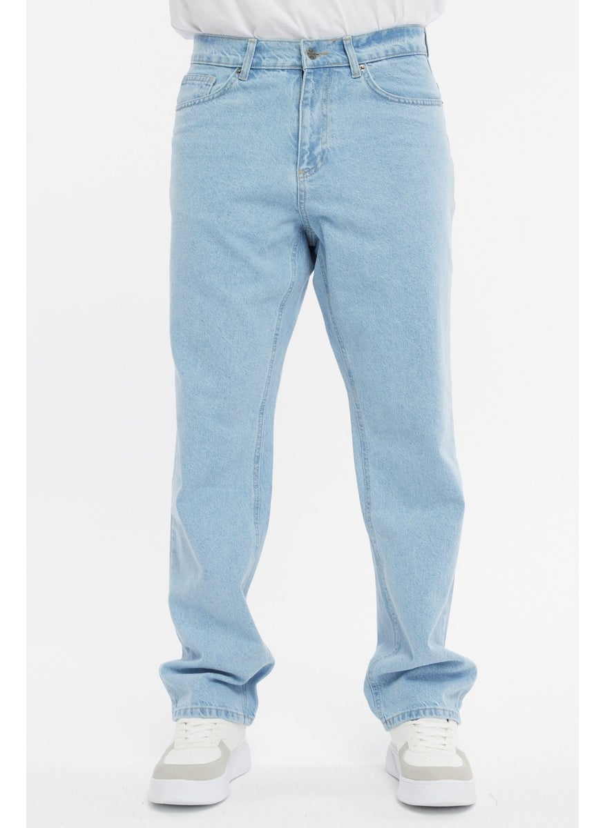 Cedy Denim - بنطلون جينز رجالي فضفاض بخصر عالٍ وقصّة واسعة - C352 - Image 1