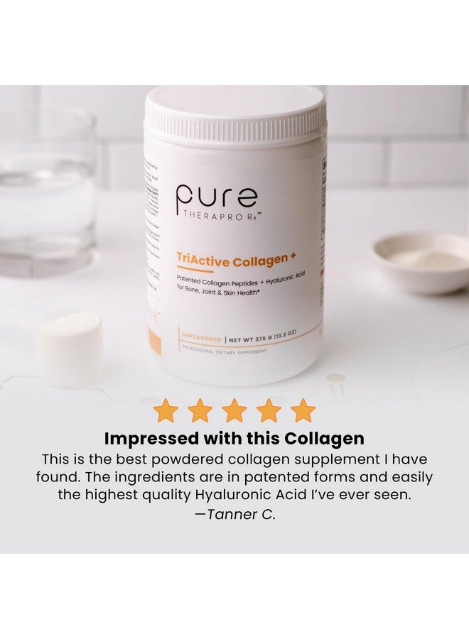 Pure Therapro Rx TriActive Collagen Plus, Collagen Powder for Hair, Skin, Nails, Bones & Joints, Hydrolyzed Collagen Powder w/Patented Peptides, Unflavored Multi Collagen Protein Powder, 30 Servings - Image 3