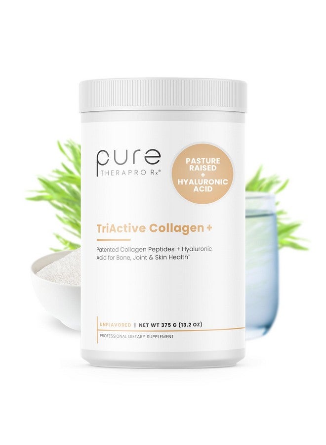 Pure Therapro Rx TriActive Collagen Plus, Collagen Powder for Hair, Skin, Nails, Bones & Joints, Hydrolyzed Collagen Powder w/Patented Peptides, Unflavored Multi Collagen Protein Powder, 30 Servings - Image 1