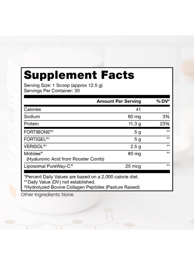 Pure Therapro Rx TriActive Collagen Plus, Collagen Powder for Hair, Skin, Nails, Bones & Joints, Hydrolyzed Collagen Powder w/Patented Peptides, Unflavored Multi Collagen Protein Powder, 30 Servings - Image 2