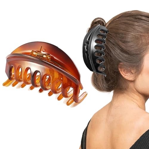 BIRDWARE Hair Clutcher Claw Clip Stone Butterfly Clips Hair Clips For Women & Girls (Pack of 1, Big-Size, Multi Color, Acrylic Material) - Image 1