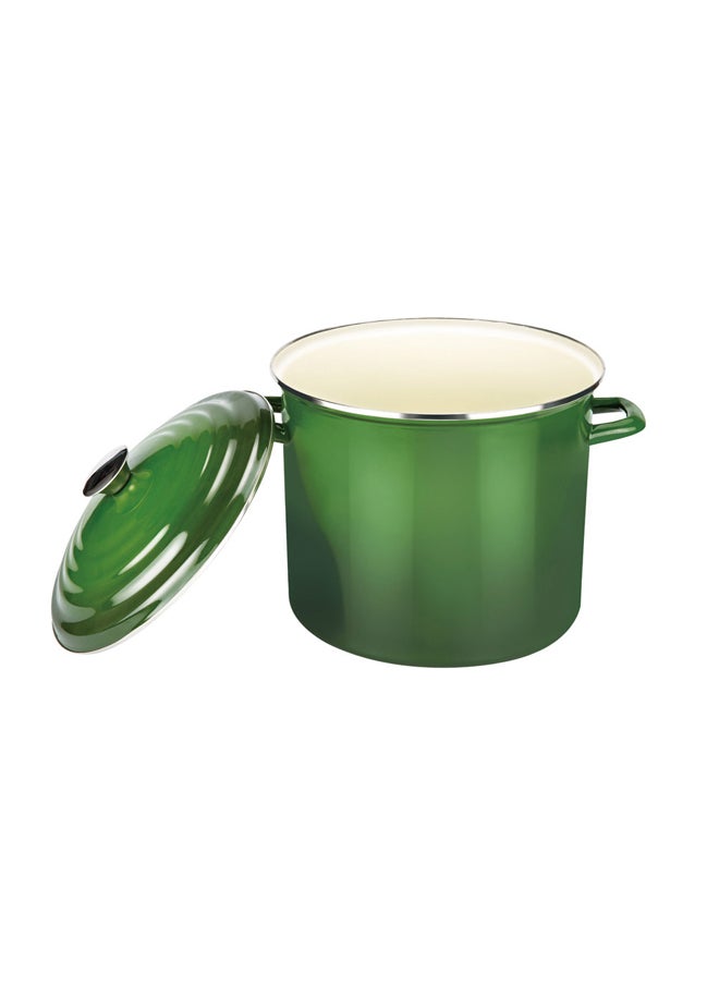 AL SANIDI Shinko cooking pot, Heritage cooking pot, Green, capacity 12 L  - Image 2
