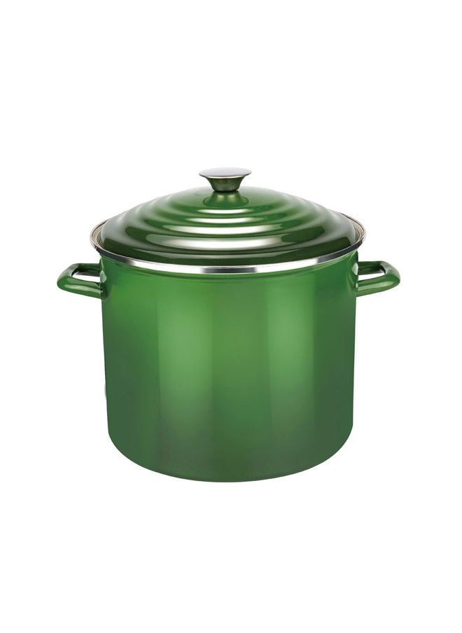 AL SANIDI Shinko cooking pot, Heritage cooking pot, Green, capacity 12 L  - Image 1