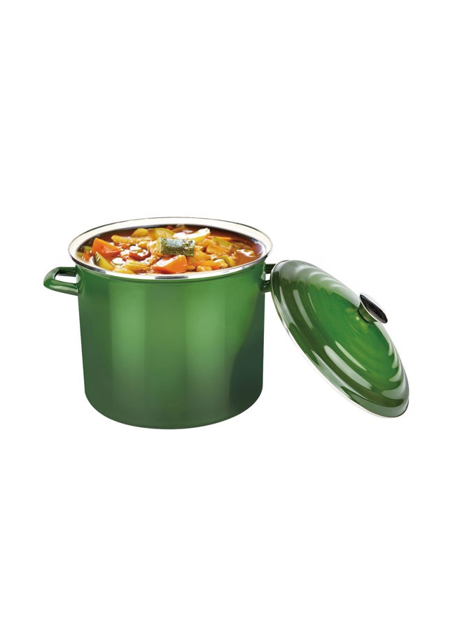 AL SANIDI Shinko cooking pot, Heritage cooking pot, Green, capacity 12 L  - Image 5