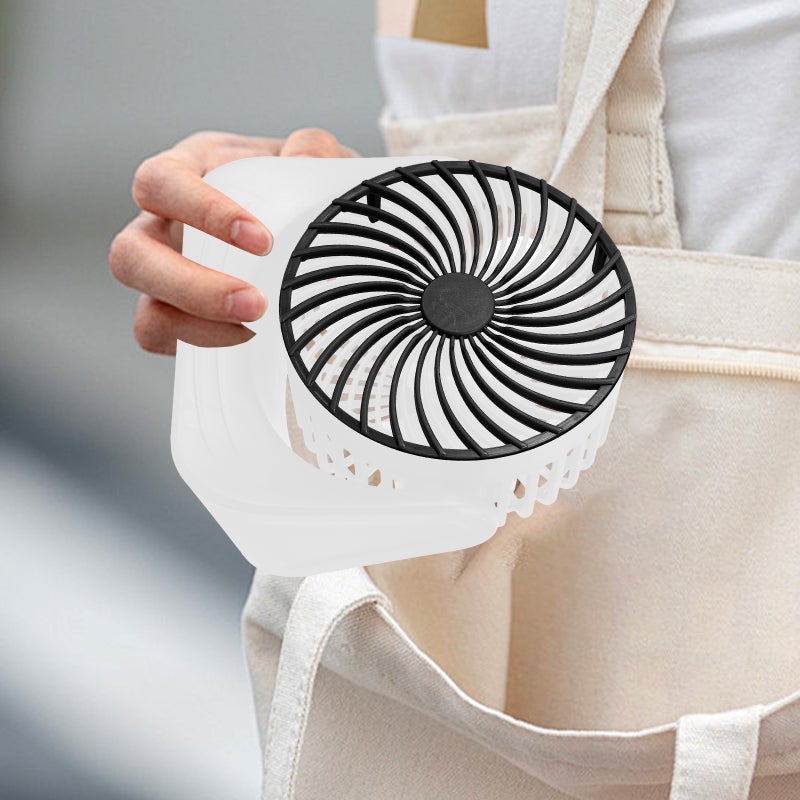 🖊️ مروحة مكتب صغيرة محمولة بتصميم خفيف الوزن ومدمج مناسبة لغرفة النوم والمكتب - Image 3