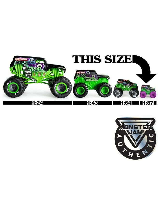 Matty's Toy Stop Monster Jam Mini Mystery Collectible Monster Trucks (1:87 Scale) Gift Set Party Bundle Storage Bag 3 Pack (Assorted)  - Image 3