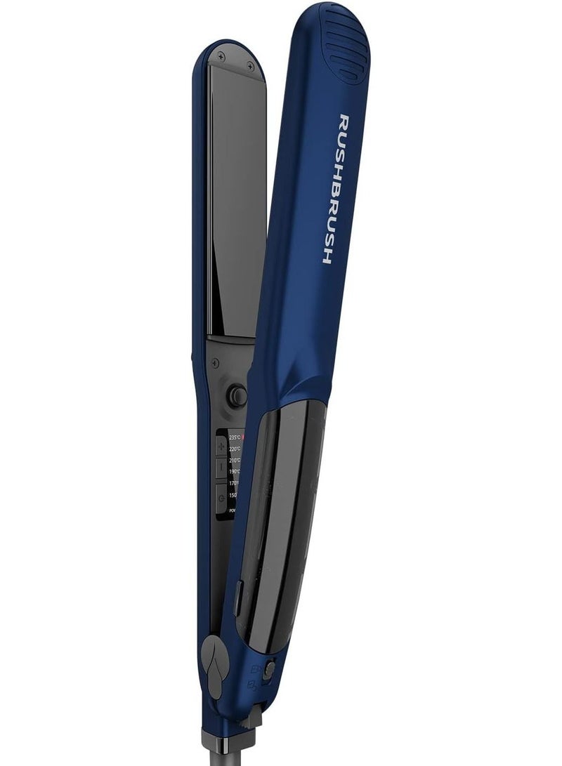 Rush Brush X5 Steamer Navy, Steamer, Tourmaline, 235C, 6 Heat Level, Nano tech - Image 2