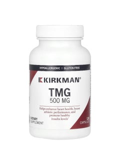Kirkman Labs Kirkman Labs, TMG , 500 mg, 120 Capsules  - Image 1