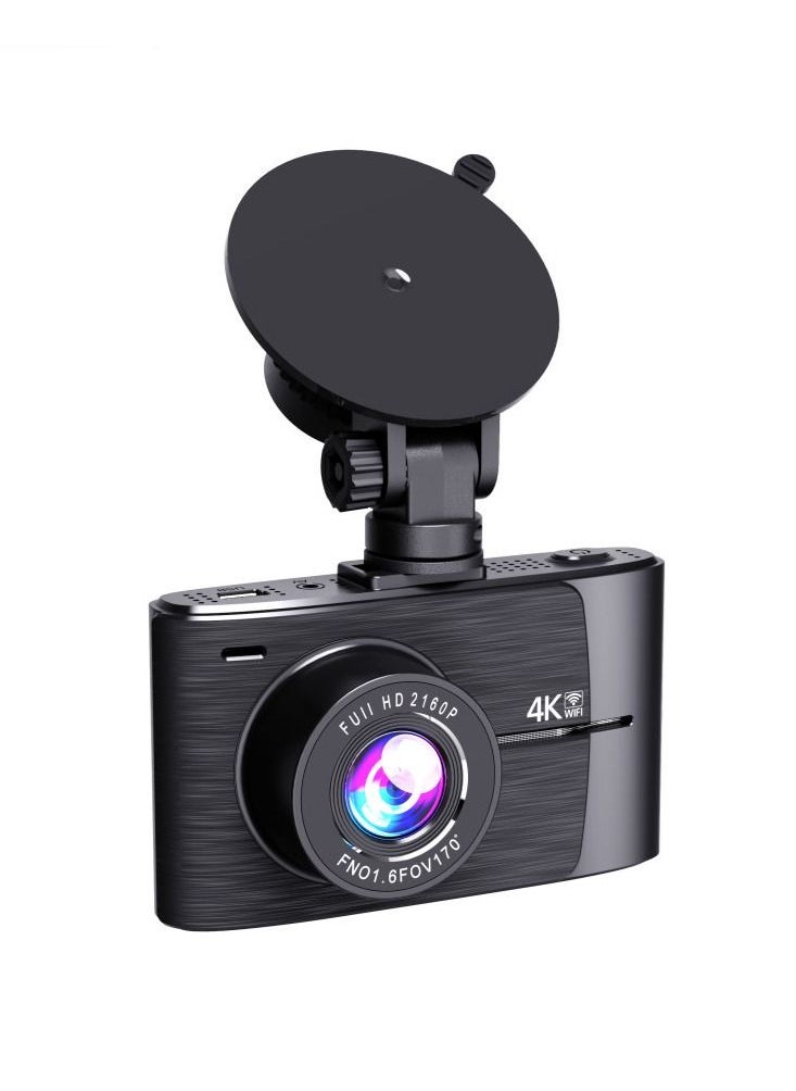 Generic 4K Dash Cam 2160P Built-in GPS/WiFi Dual Dash Cam for Car,24H Parking Auto Drive Vehicle Video Recorder Car Registrar Dual Lens  - Image 3