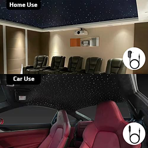 AMKI 16W Fiber Optic Lights,Starlight Headliner Light Kit APP/Remote Control Sound Activated Mode for Car&Home Decoration,Optical Fiber Cable Strands 0.75mm/0.03in 6.5ft/2m 150pcs - Image 5